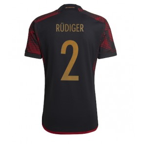 Maillot de foot Allemagne Antonio Rudiger #2 Extérieur Monde 2022 Manches Courte